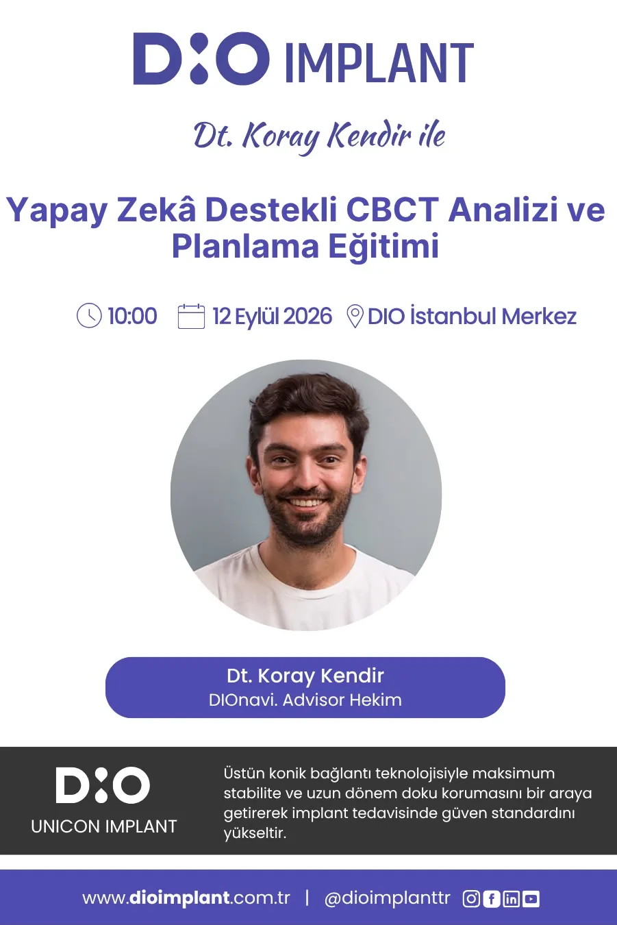 Yapay Zeka Destekli CBCT Analizi ve Planlama Eğitimi poster